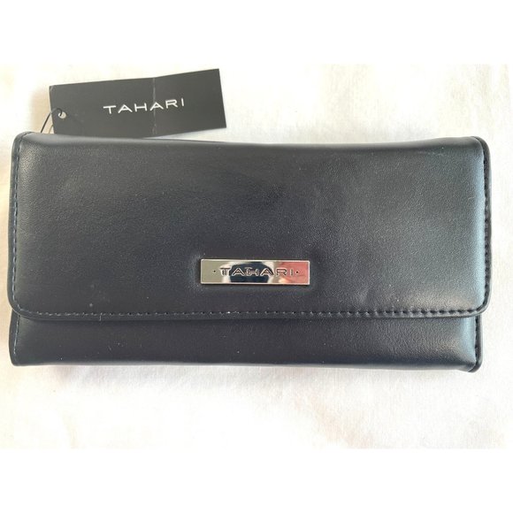 Tahari Clutch Wallet  Snap Trifold  Size-8" x 4”  2 styles NWT. EACH WALLET $35 - Picture 3 of 10